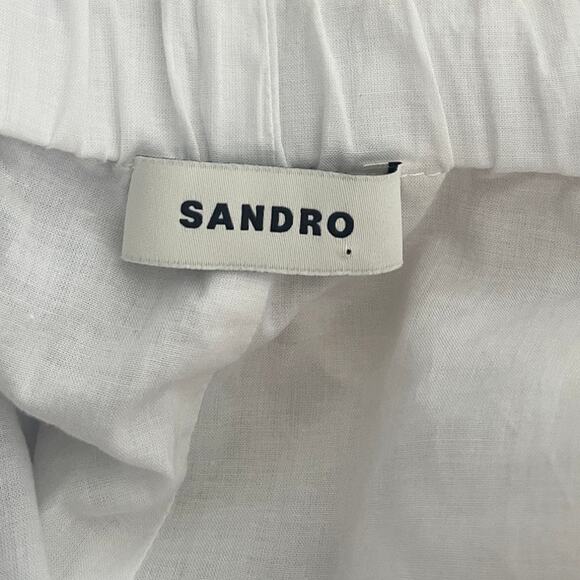 Sandro Rimini Loose Shorts With Monogram Size 38 - Picture 8 of 9